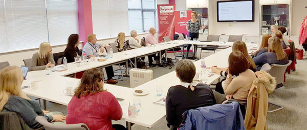 Adele Baumgardt at the November Welsh Housing Equality Network